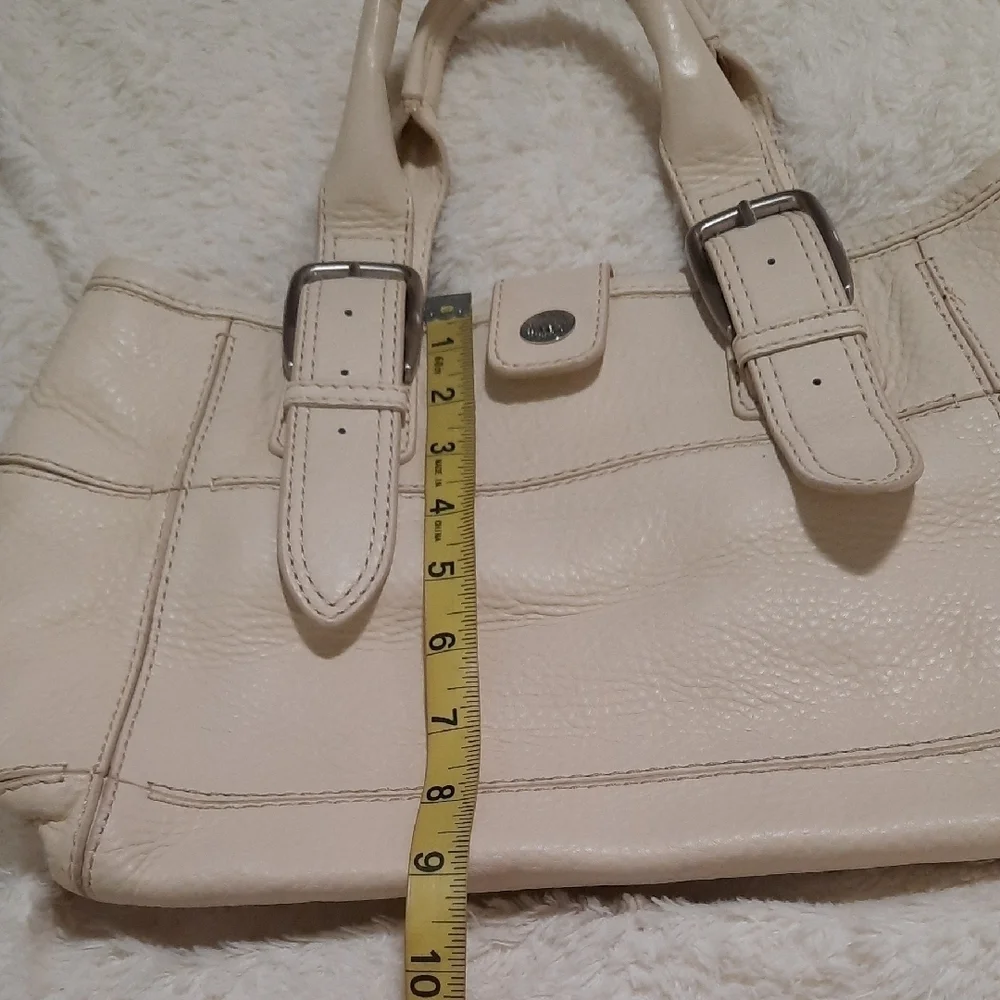 Cole Haan Cream Shoulder Bag with Structured Design